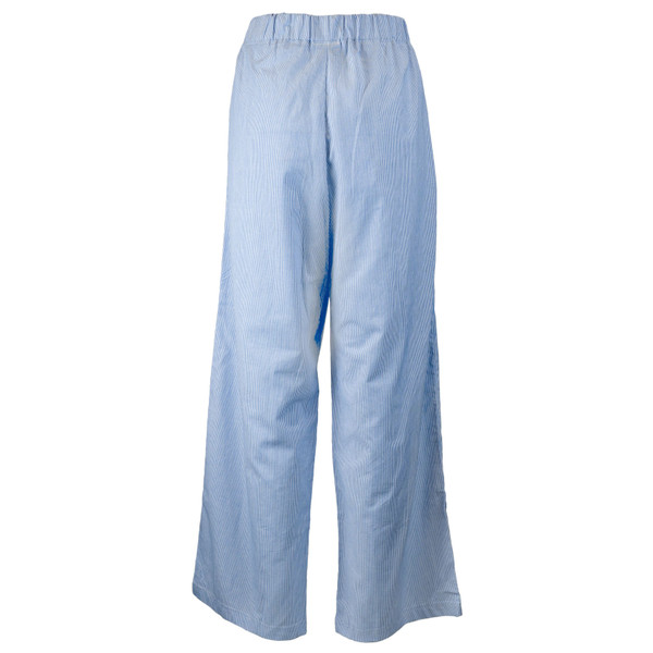 women's blue and white striped u-state pajama pants